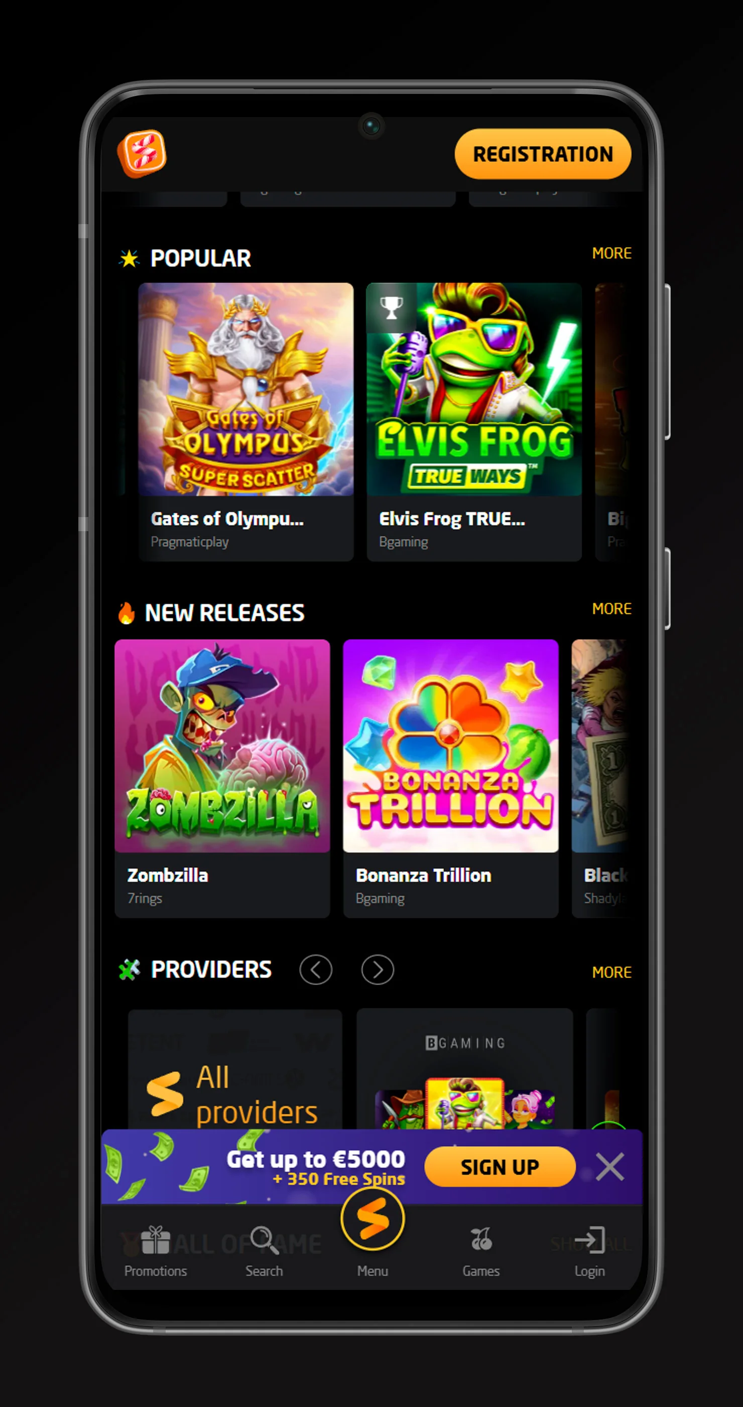 Mobile app Stay Casino