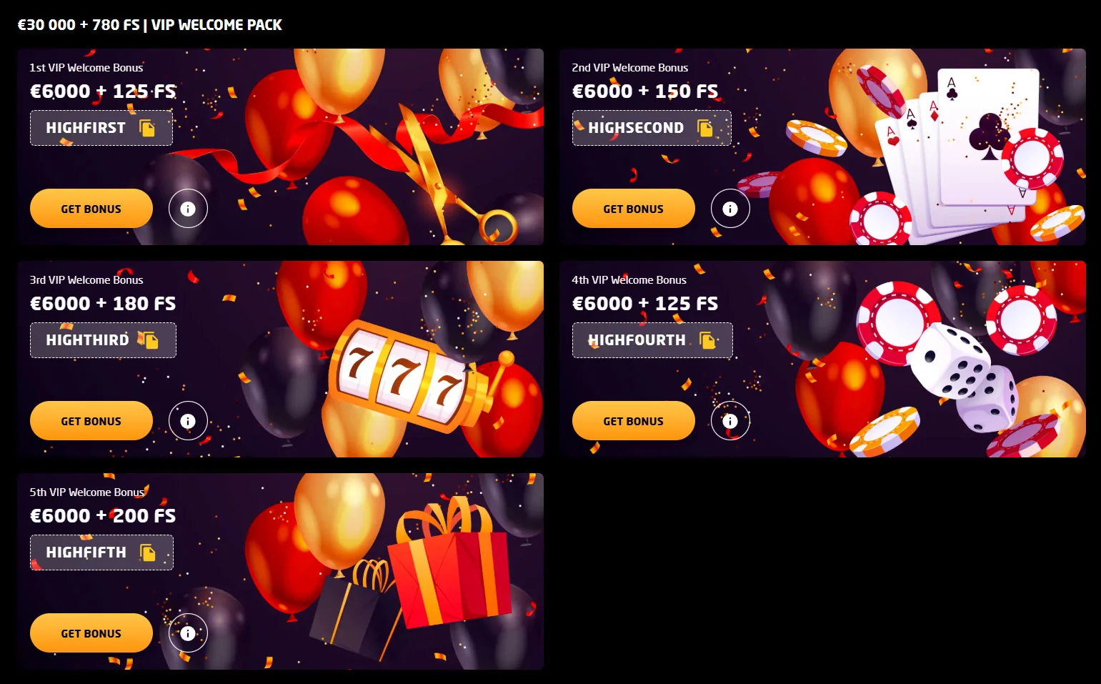 VIP welcome bonus Stay Casino