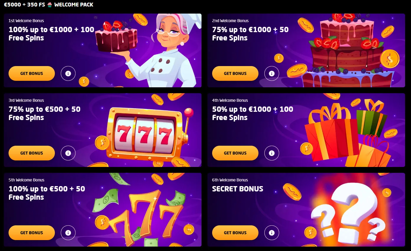 Welcome pack Stay Casino